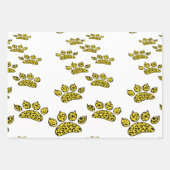 Leopard Paw Print Geschenkpapier Set (Vorderseite)