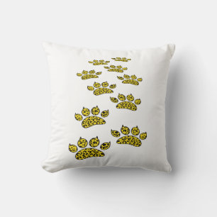 Leopard Paw Print Kissen