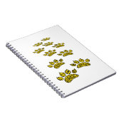 Leopard Paw Print Notizblock (Rechte Seite)