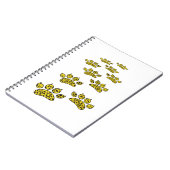 Leopard Paw Print Notizblock (Linke Seite)
