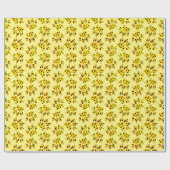 Leopard Paw Print Pattern Geschenkpapier (Flach)