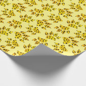 Leopard Paw Print Pattern Geschenkpapier (Ecke)