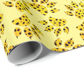 Leopard Paw Print Pattern Geschenkpapier (Rolleneckpunkt)