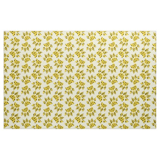 Leopard Paw Print Pattern Stoff (Fat Quarter (45,7 x 55,9 cm))
