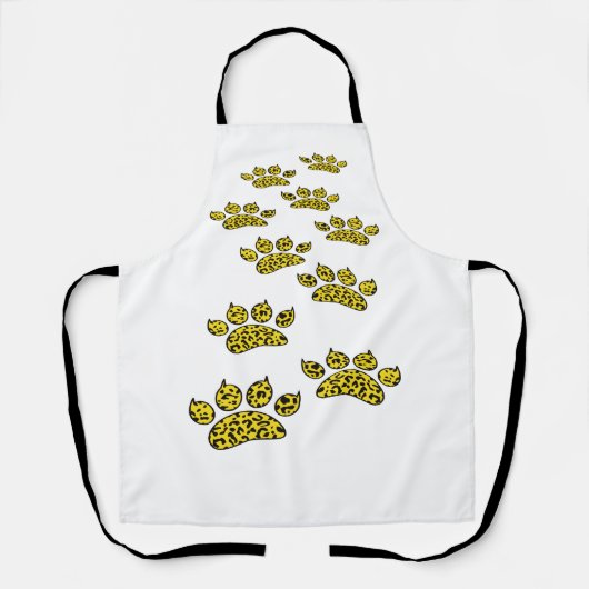 Leopard Paw Print Schürze (Vorderseite)
