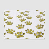 Leopard Paw Print Seidenpapier (Vorderseite)