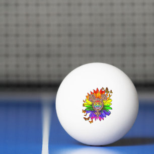 Leopard Pe Schild LGBT Stolz Monat Tischtennisball