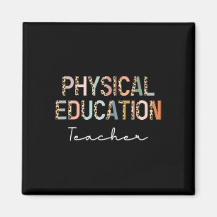 Leopard Pe Teacher Zurück zur Physikalischen Bildu Magnet