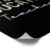 Leopard Pe Teacher Zurück zur Physikalischen Bildu Poster (Ecke)