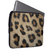 Leopard-Pelz-Beschaffenheits-Muster Laptopschutzhülle (Vorne Rechts)