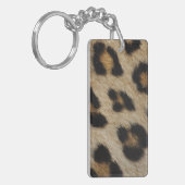 Leopard-Pelz-Beschaffenheits-Muster Schlüsselanhänger (Vorderseite links)