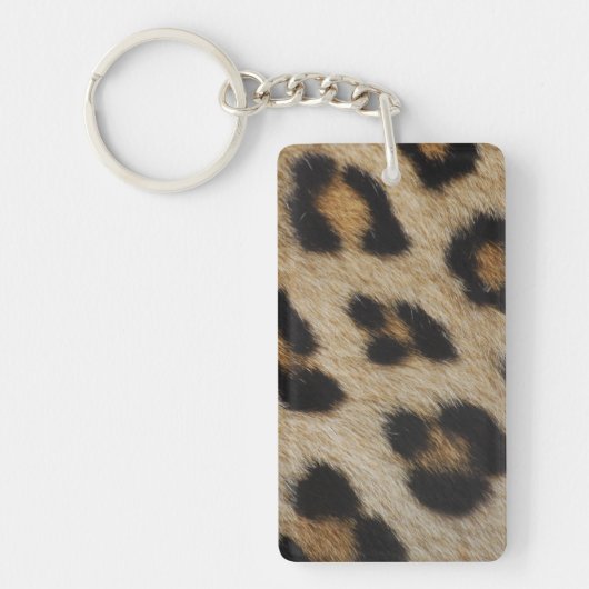Leopard-Pelz-Beschaffenheits-Muster Schlüsselanhänger (Vorderseite)