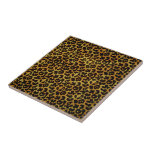 Leopard-Pelz-Druck-Tier-Muster Fliese<br><div class="desc">Diese trendy Keramikfliese kennzeichnet ein splotched Leoparddruckmuster mit schwarzen Tierstellen auf einem Orange-gelbgoldpelzhintergrund. Bringen Sie die wilde Katze in Ihnen mit diesem coolen katzenartigen Entwurf heraus. Er ist,  Vorlage sucht Tierliebhaber das perfekte mutige. Karo unser Geschäft für zusammenpassende Einzelteile.</div>