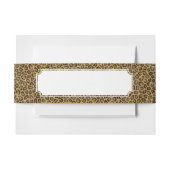 Leopard-Pelz Einladungsbanderole (Vorderseite Beispiel)