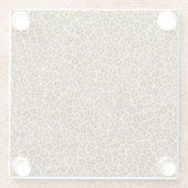 Leopard-Pelz Glasuntersetzer (Rückseite)