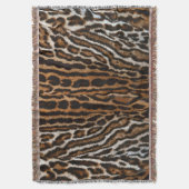 Leopard Pelz Hintergrund Vintage Textur Decke (Vorderseite Vertikal)
