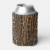 Leopard Pelz Hintergrund Vintage Textur Dosenkühler (Kanne Vorderseite)