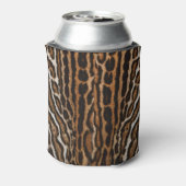Leopard Pelz Hintergrund Vintage Textur Dosenkühler (Kanne Rückseite)