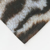 Leopard Pelz Hintergrund Vintage Textur Fleecedecke (Ecke)
