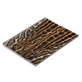 Leopard Pelz Hintergrund Vintage Textur Notizblock (Linke Seite)
