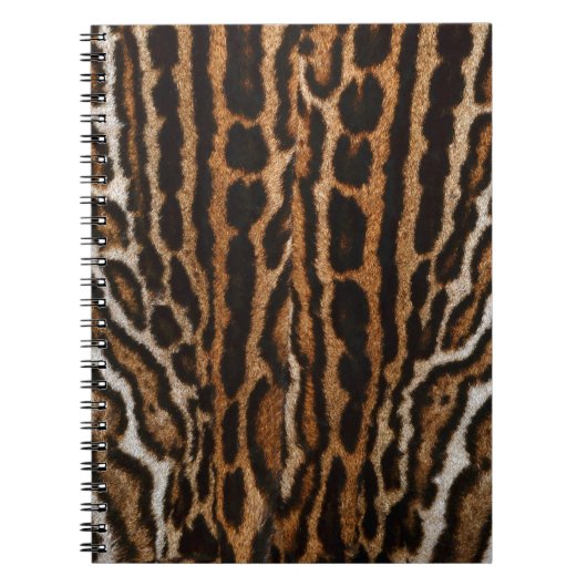 Leopard Pelz Hintergrund Vintage Textur Notizblock (Vorderseite)