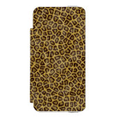 Leopard-Pelz Incipio iPhone Geldbeutel-Hülle (Folio Vorderseite)