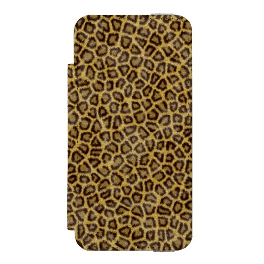 Leopard-Pelz Incipio iPhone Geldbeutel-Hülle (Folio Vorderseite)