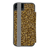 Leopard-Pelz Incipio iPhone Geldbeutel-Hülle (Folio Rückseite)