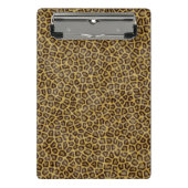 Leopard-Pelz Mini Klemmbrett (Vorderseite)