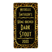 Leopard Pelz Print individuell anpassbare Bierbrau (Vorne)