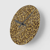 Leopard-Pelz Runde Wanduhr (Winkel)