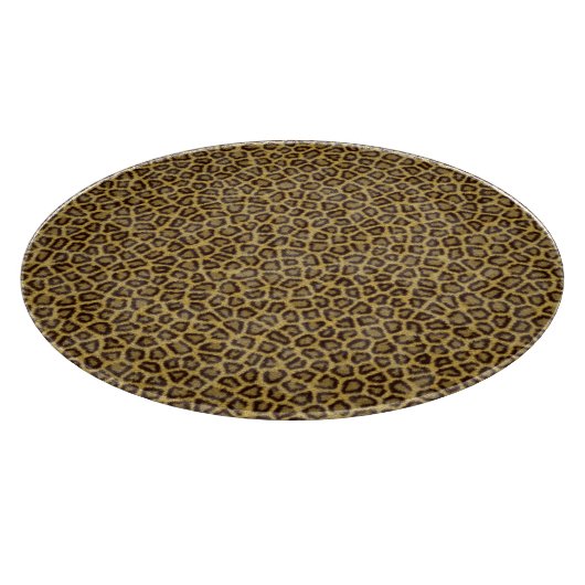 Leopard-Pelz Schneidebrett (Ecke)