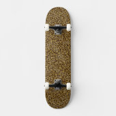 Leopard-Pelz Skateboard (Vorderseite)