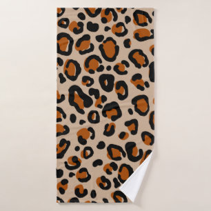Leopard-Pelzmuster Badehandtuch