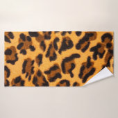 Leopard-Pelzmuster Badehandtuch (Badehandtuch)