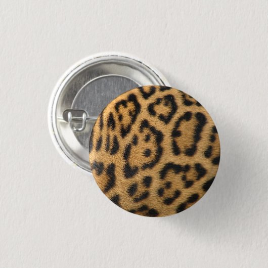 Leopard-Pelzmuster Button (Vorne & Hinten)