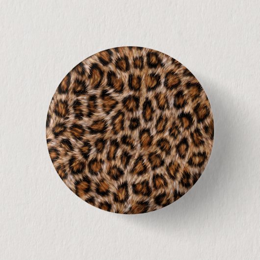 Leopard-Pelzmuster Button (Vorderseite)