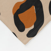 Leopard-Pelzmuster Fleecedecke (Ecke)