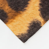 Leopard-Pelzmuster Fleecedecke (Ecke)