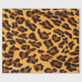 Leopard-Pelzmuster Geschenkpapier (Flach)