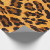 Leopard-Pelzmuster Geschenkpapier (Ecke)