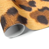 Leopard-Pelzmuster Geschenkpapier (Rolleneckpunkt)
