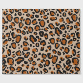 Leopard-Pelzmuster Geschenkpapier (Flach)