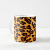 Leopard-Pelzmuster Kaffeetasse (Vorderseite Links)