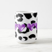 Leopard-Pelzmuster mit Herz Kaffeetasse (Mittel)