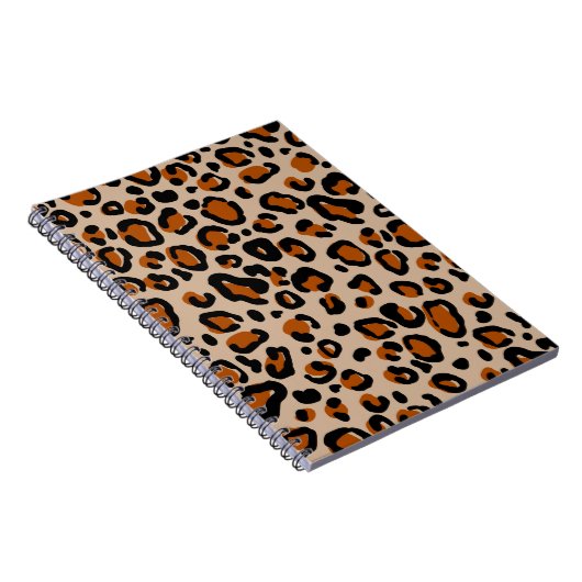 Leopard-Pelzmuster Notizblock (Rechte Seite)