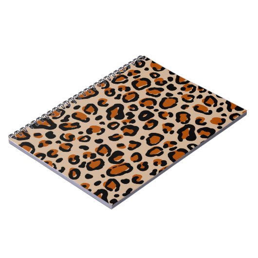 Leopard-Pelzmuster Notizblock (Linke Seite)