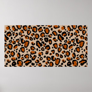 Leopard-Pelzmuster Poster