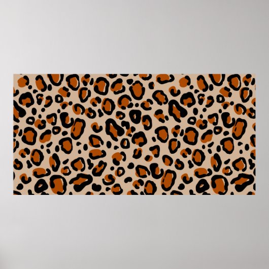Leopard-Pelzmuster Poster (Vorne)