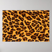 Leopard-Pelzmuster Poster (Vorne)